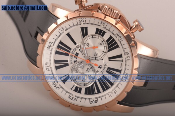 Roger Dubuis Excalibur Replica Watch Rose Gold EX42-78-50-00/0RR01/B
